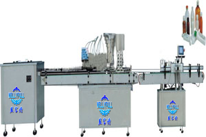 GHR-DG  Four Pump Linear Liquid Filling ＆ Capping Machine